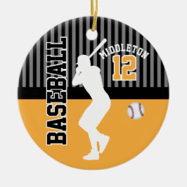 Adorno De Cerámica Deporte de béisbol - Oro