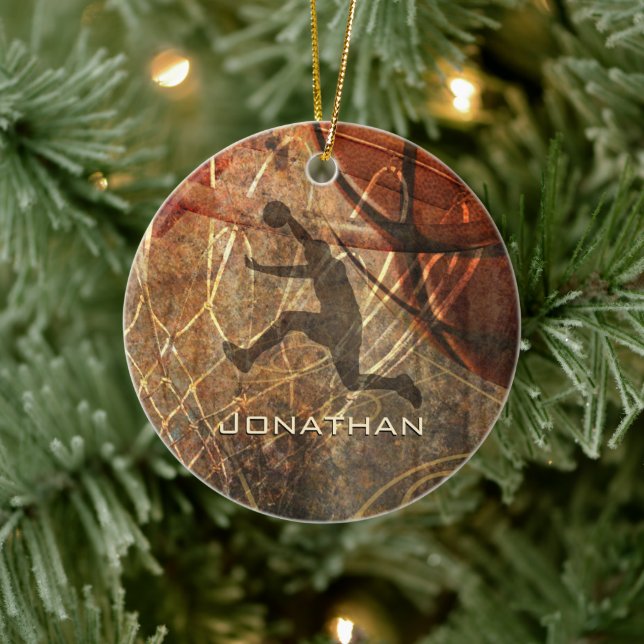 Adorno De Cerámica deportes de baloncesto masculino (Árbol)