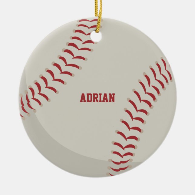 Adorno De Cerámica Deportes de béisbol personalizados (Frente)