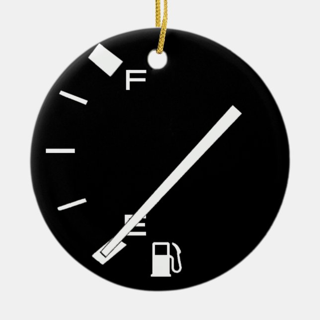 Adorno De Cerámica Depósito de gasolina vacío (Frente)