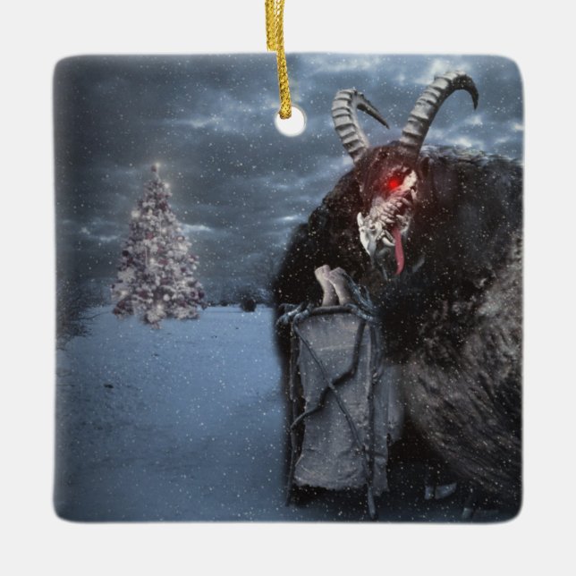Adorno De Cerámica Der Krampus (Anverso)
