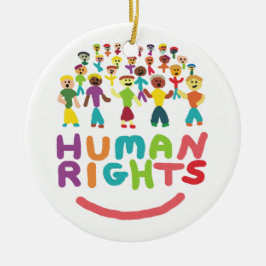 Adorno De Cerámica Derechos Humanos