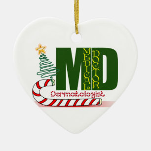 Adorno De Cerámica Dermatólogo MERRY NAVIDAD