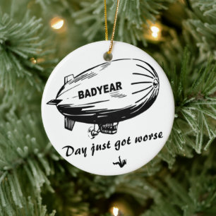 Adorno De Cerámica Desafiar la gravedad de un mal 🎈 de año