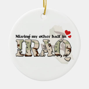 Adorno De Cerámica Desapareciendo mi otra mitad en Irak