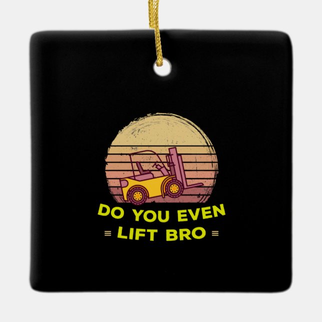 Adorno De Cerámica ¿Desea carretillas elevadoras? (Anverso)