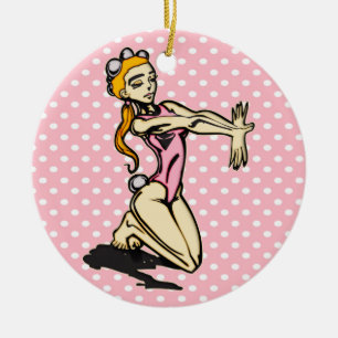 Adorno De Cerámica Desempeño que se tambalea