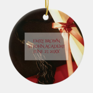 Adorno De Cerámica Deseos de graduación de nieta