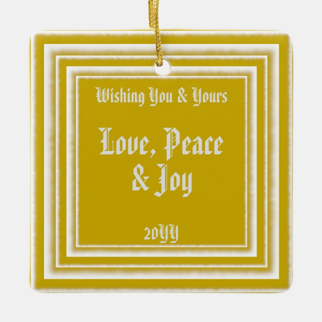 Adorno De Cerámica Deseos de vacaciones fotográficas personalizadas,  (Anverso)