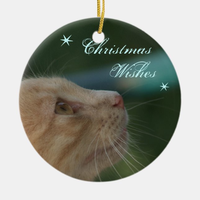 Adorno De Cerámica Deseos del navidad (Frente)