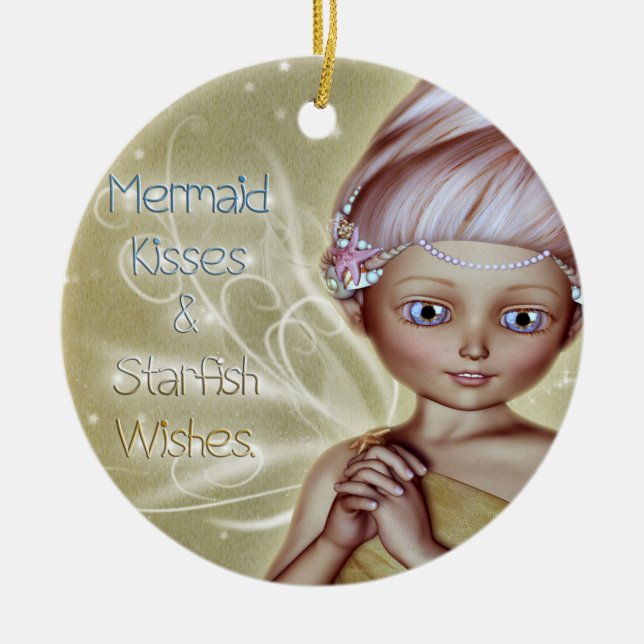 Adorno De Cerámica Deseos Starfish (Frente)