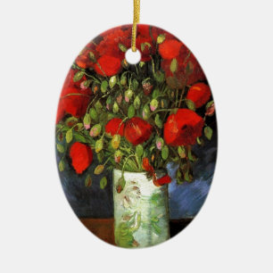 Adorno De Cerámica Destino rojo de la paz del amor de la primavera de