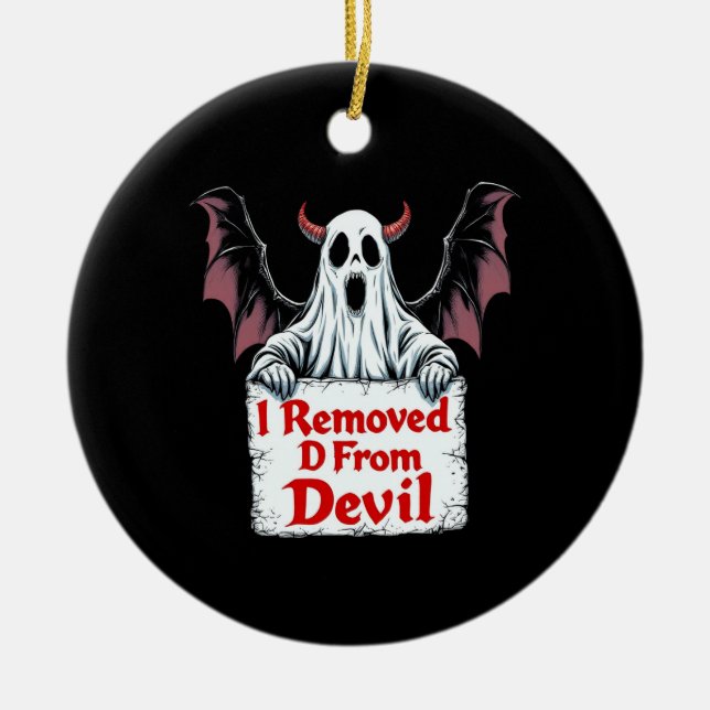 Adorno De Cerámica Destituí D del Diablo Oscuro Fantasía Gótica (Frente)