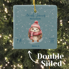 Adorno De Cerámica Detalles de las estadísticas de natalidad de bebe