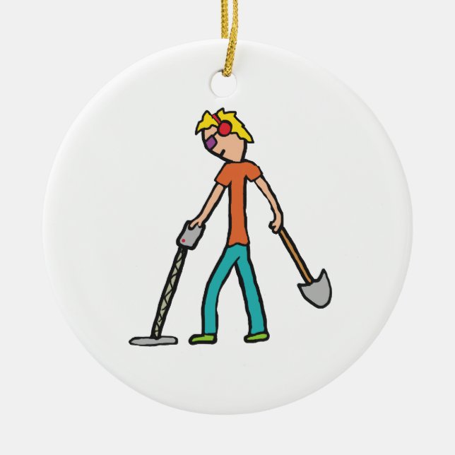 Adorno De Cerámica Detección metalizado (Frente)