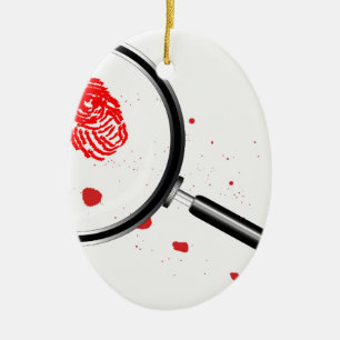 Adorno De Cerámica Detectives Magnister Glass