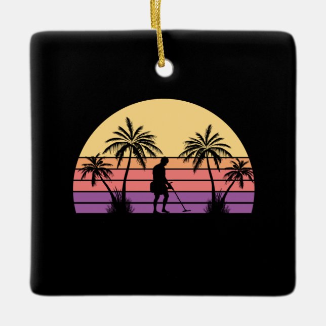 Adorno De Cerámica Detectora Metalizado de Sondeln (Anverso)