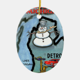 Adorno De Cerámica Detroit Michigan