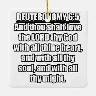 Adorno De Cerámica Deuteronomio 6:5 Versículo de la Biblia RVR
