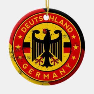 Adorno De Cerámica Deutschland, insignia de Alemania