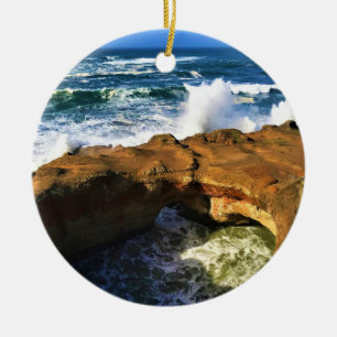 Adorno De Cerámica Devil's Punchbowl, Newport, Oregon