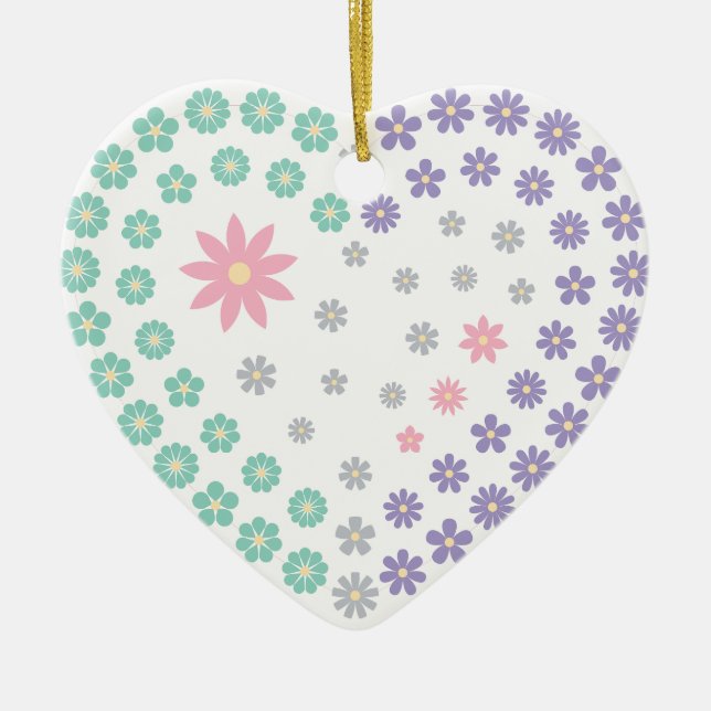 Adorno De Cerámica Devoción floral (Frente)