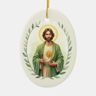 Adorno De Cerámica Devocional Católico de San Judas