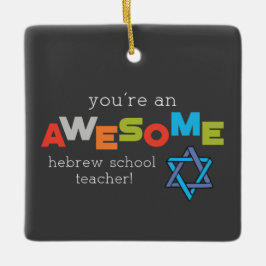 Adorno De Cerámica Día de Apreciación de Maestros en Escuela Hebrea,
