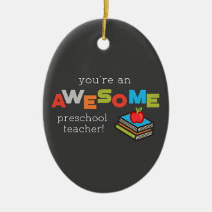 Adorno De Cerámica Día de Apreciación de Profesores de Preescolar, ma
