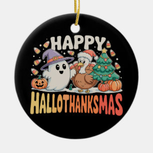 Adorno De Cerámica Día de brujas Día de acción de gracias Navidad Hal