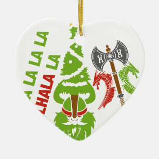 Adorno De Cerámica Día de fiesta del navidad de Viking Valhalla