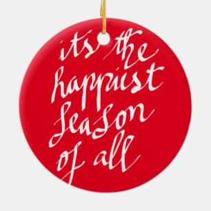 Adorno De Cerámica Día de fiesta manuscrito de la escritura de las