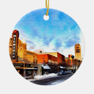 Adorno De Cerámica Día de invierno en Ann Arbor