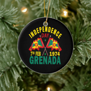 Adorno De Cerámica Día de la Independencia de Granada