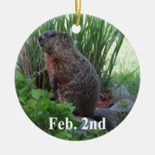 Adorno De Cerámica Día de la Marmota