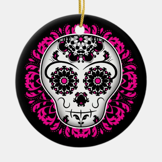 Adorno De Cerámica Día de la parranda del azúcar muerto (Frente)