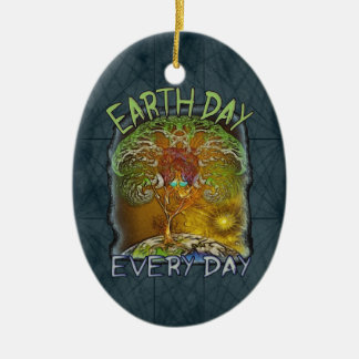 Adorno De Cerámica Día de la Tierra cada día personalizado