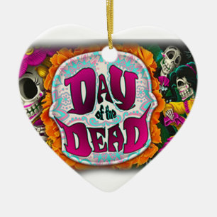 Adorno De Cerámica Día de los Muertos