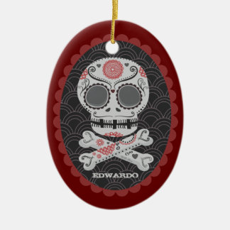 Adorno De Cerámica Día de los Muertos Calaveras