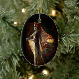 Adorno De Cerámica Día de los Navidades estéticos del Gótico Skeleton