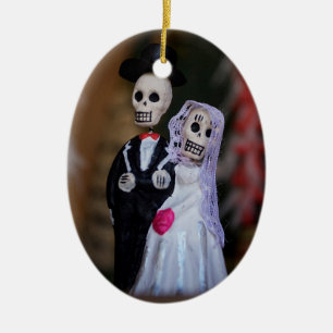 Adorno De Cerámica Día de los pares muertos de la boda