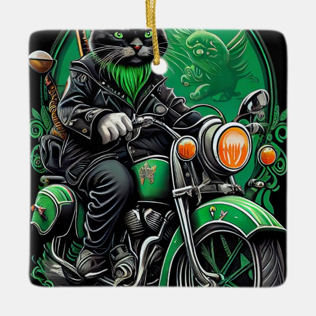 Adorno De Cerámica Día de San Patricio (Anverso)