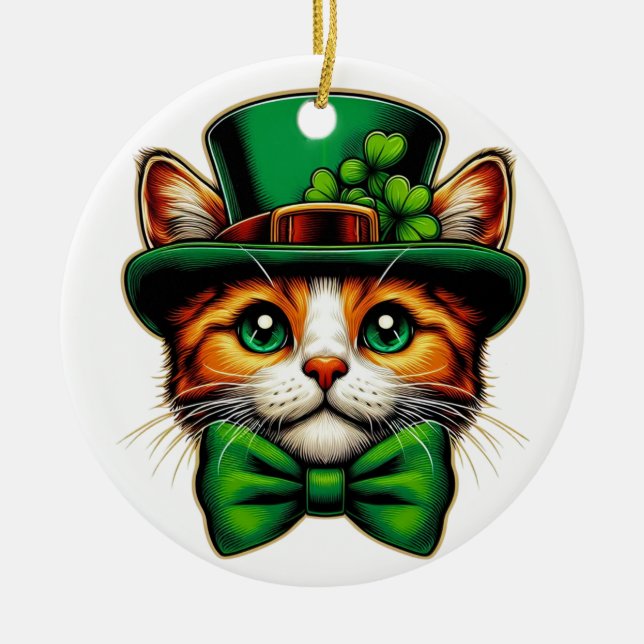 Adorno De Cerámica Día de San Patricio (Frente)