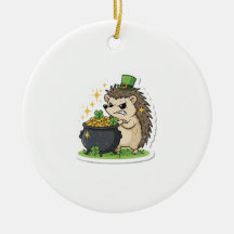 Día de San Patricio divertido aguafiestas erizo