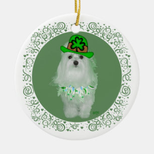 Adorno De Cerámica Día de San Patricio maltés
