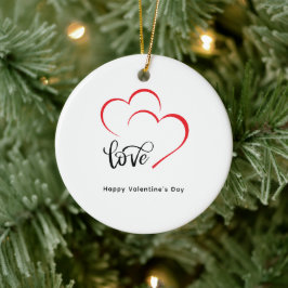 Adorno De Cerámica Día de San Valentín Minimalista de marca personali