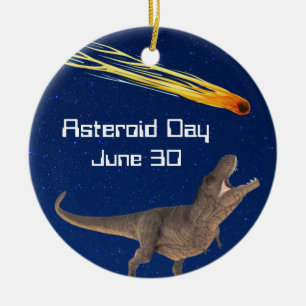 Adorno De Cerámica Día del Asteroide 30 de junio