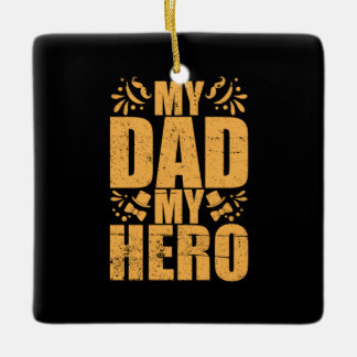Adorno De Cerámica Día del padre mi papá mi héroe