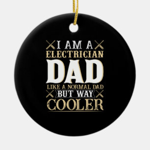 Adorno De Cerámica Día del Padre Soy un papá electricista