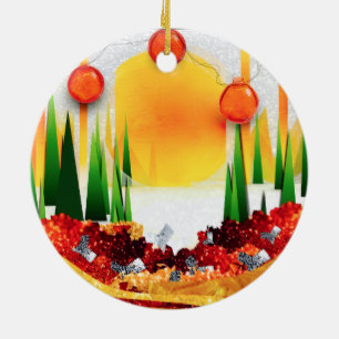 Adorno De Cerámica Día festivo dentro de los pinos!